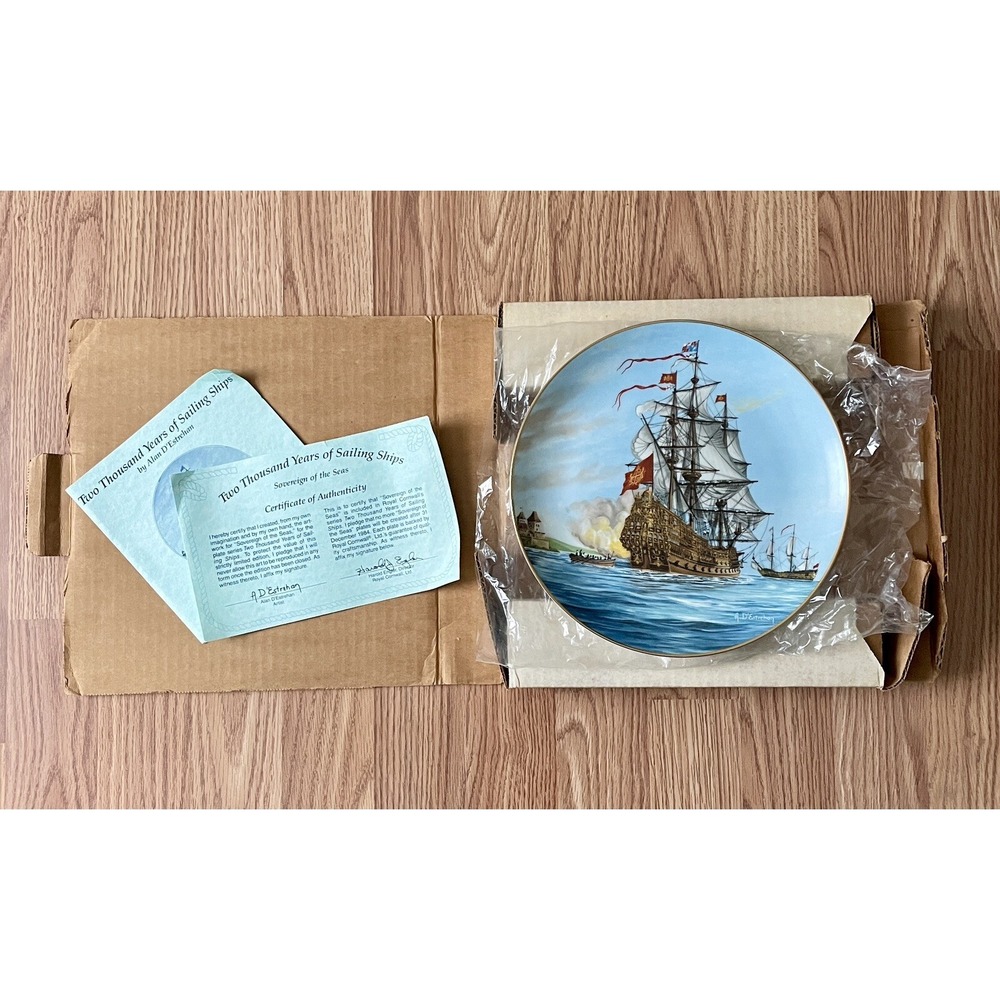 A.D.  ESTREHAN LIMITED EDITION "ROYAL SOVEREIGN" 1982 ROYAL CORNWALL - Picture 5 of 6